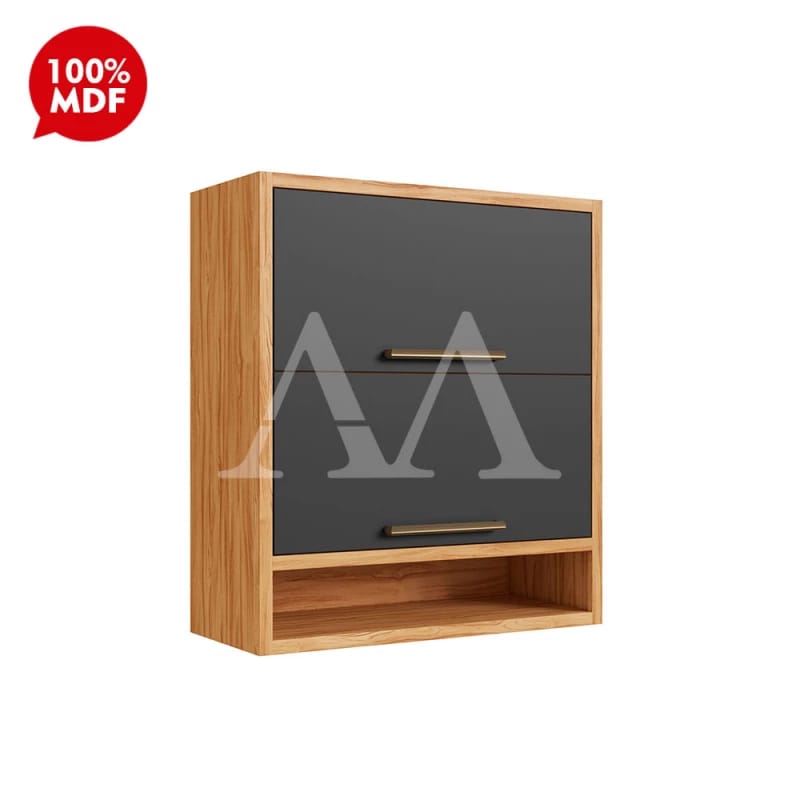 Armário Aéreo com Portas Cinza